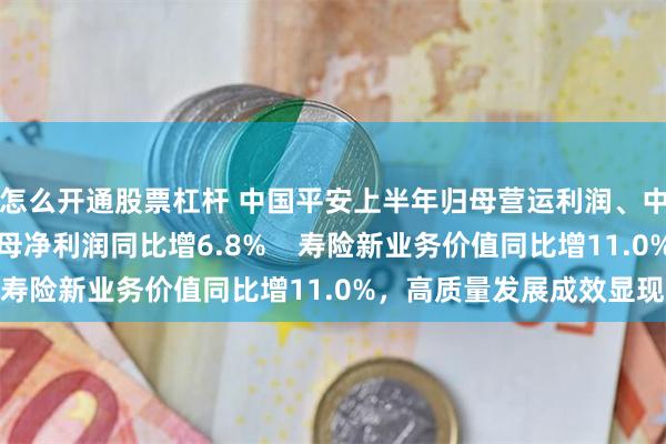 怎么开通股票杠杆 中国平安上半年归母营运利润、中期派息保持稳定，归母净利润同比增6.8%    寿险新业务价值同比增11.0%，高质量发展成效显现