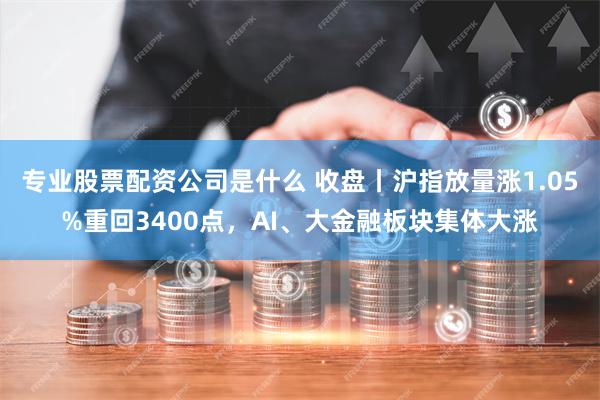 专业股票配资公司是什么 收盘丨沪指放量涨1.05%重回3400点，AI、大金融板块集体大涨